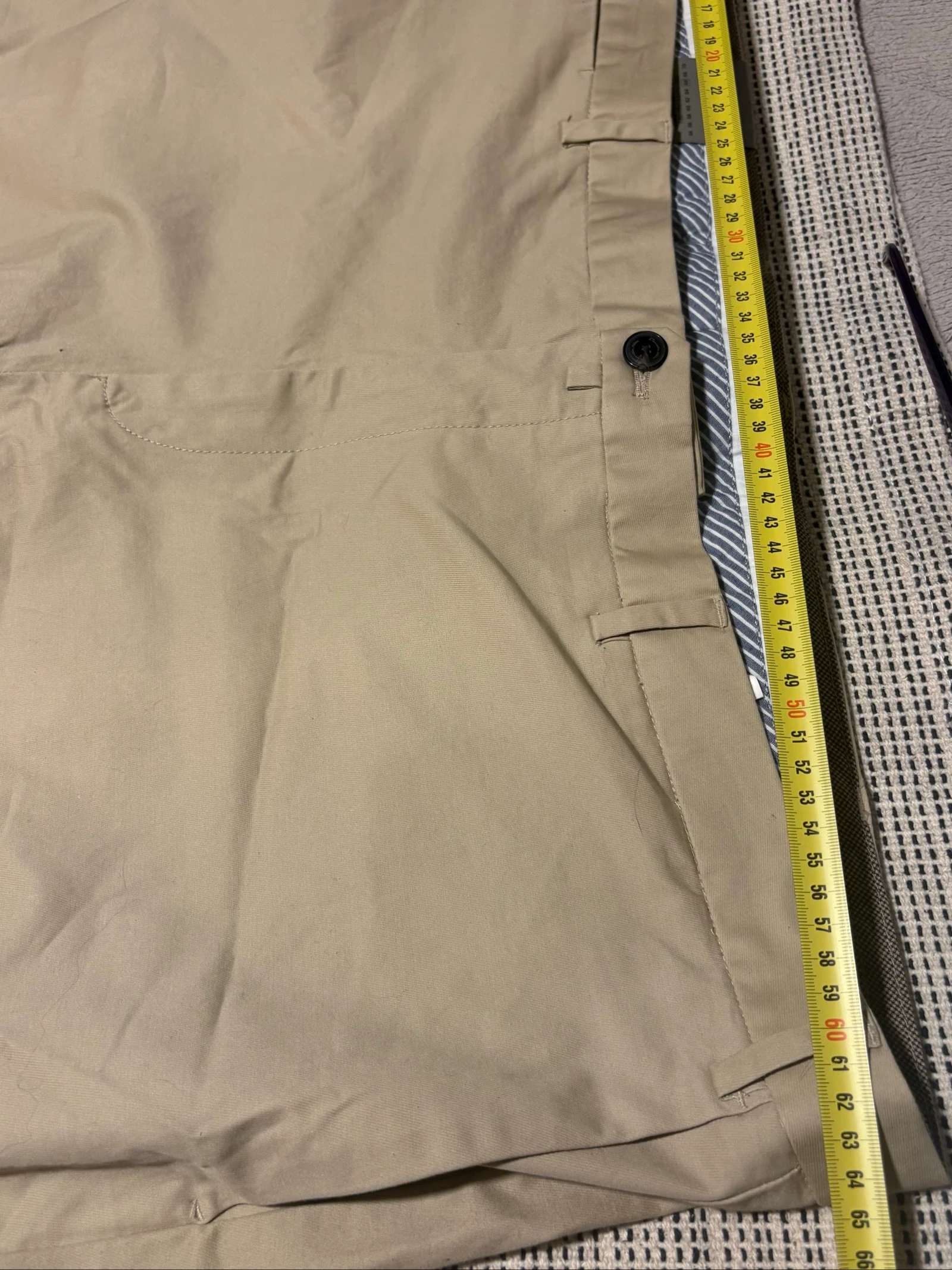 Pantalón chino beige Emidio Tucci El Corte Inglés t66 regular fit beige trousers chino – photo 11